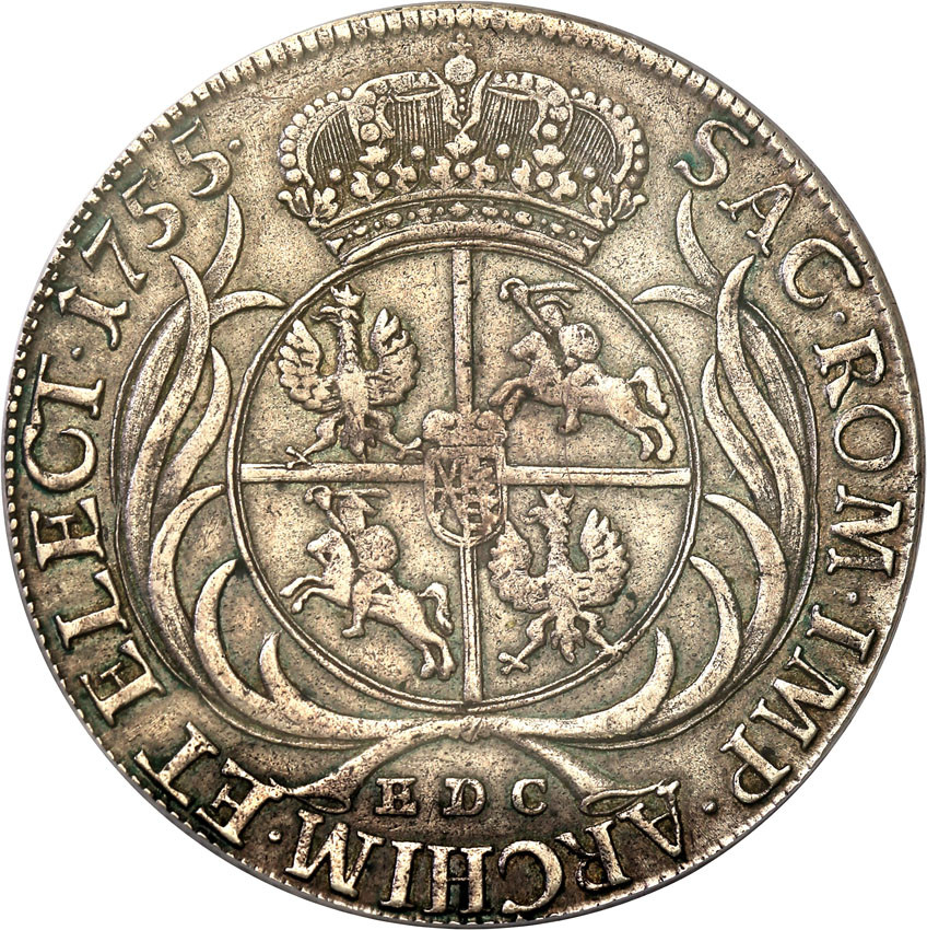 August III Sas. Talar 1755 EDC, Lipsk PCGS VF35